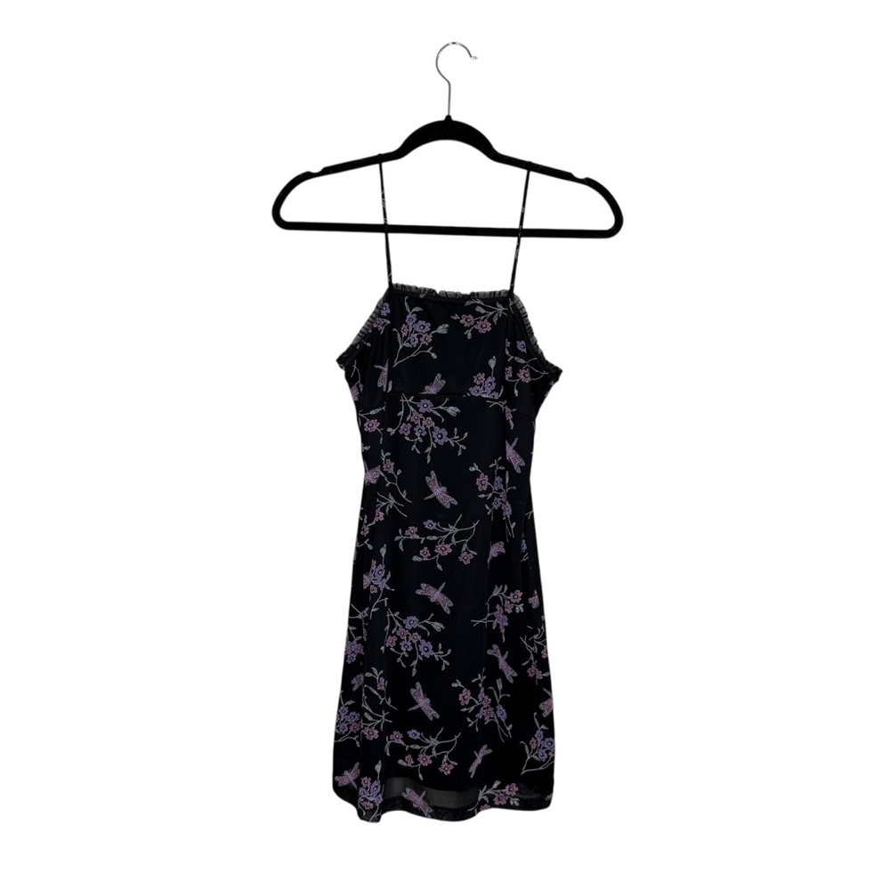 Vintage Rocket Candy Babydoll Floral Dragonfly 90’s Y2K Girly Mini Dress Whimsy